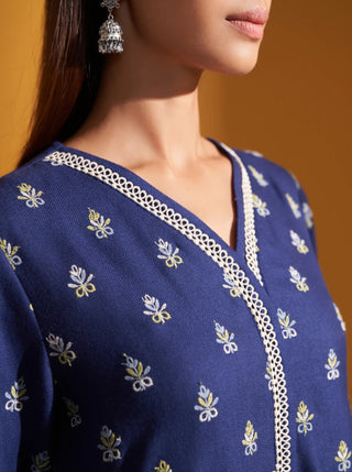 Blue wren kurta set