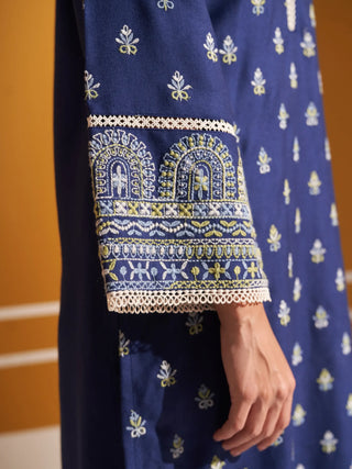 Blue wren kurta set