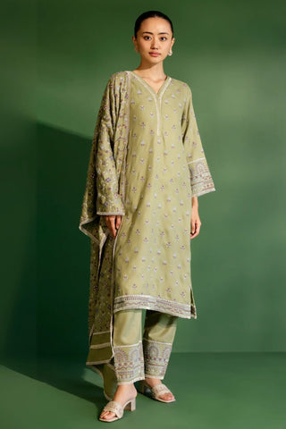 Green wren kurta set