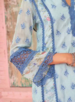 Blue alwen kurta set