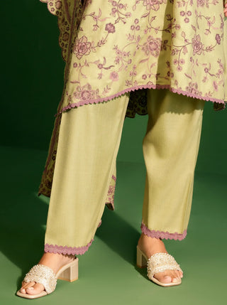 Green juno kurta set