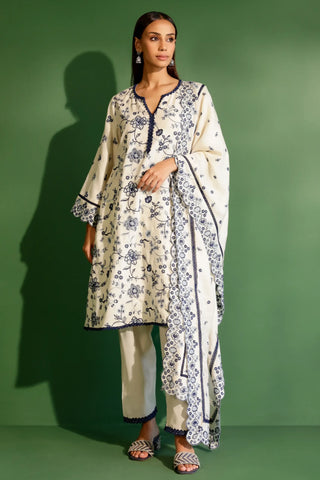 White juno kurta set