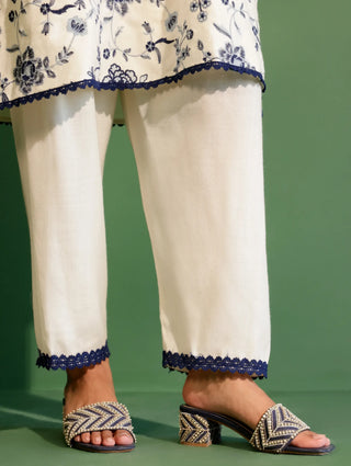 White juno kurta set