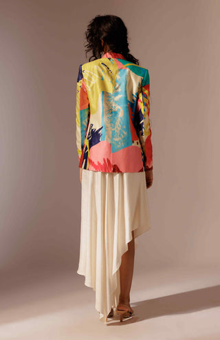 Juno embroidered blazer and skirt