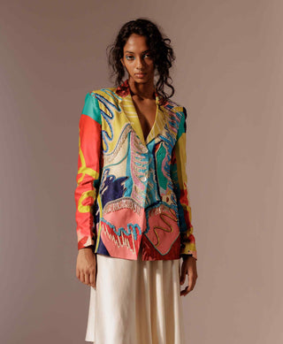 Juno embroidered blazer