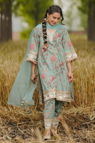 Multicolor kurta with salwar