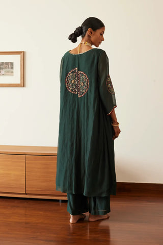 Green shashi kurta set