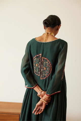 Green shashi kurta set