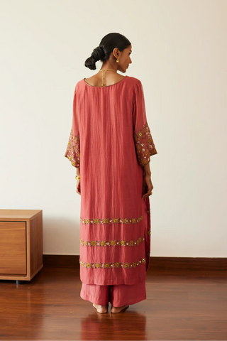 Pink rekha kurta set