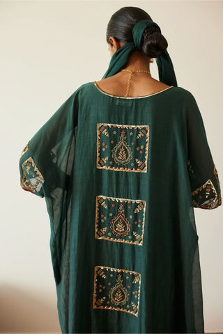 Green akaari kaftan