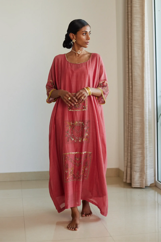 Pink akaari kaftan