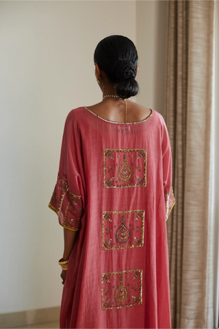 Pink akaari kaftan