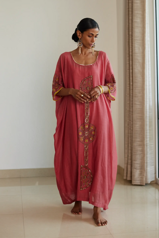 Pink shashi kaftan