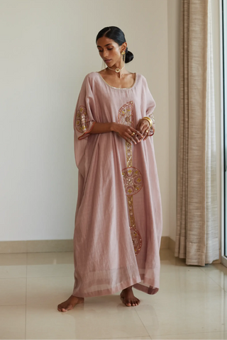 Gray shashi kaftan