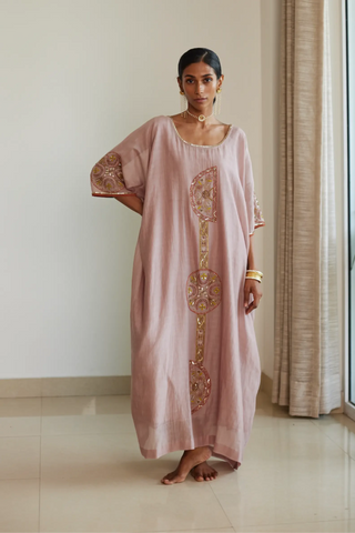 Gray shashi kaftan