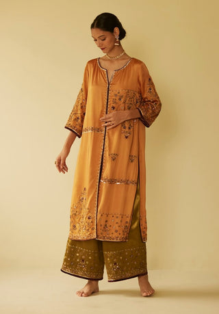 Yellow farida kurta set