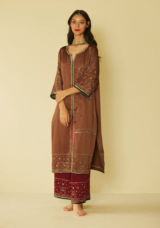 Yellow farida kurta set