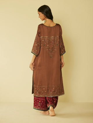 Yellow farida kurta set