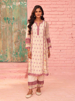 Offwhite alwen kurta set