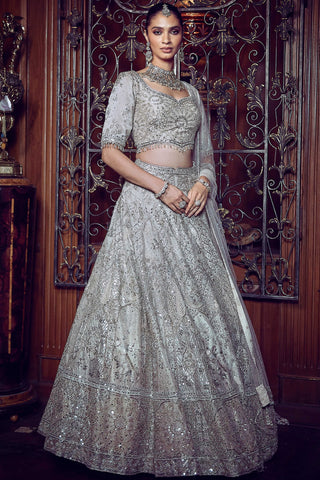 Silver sona chandi lost in time lehenga