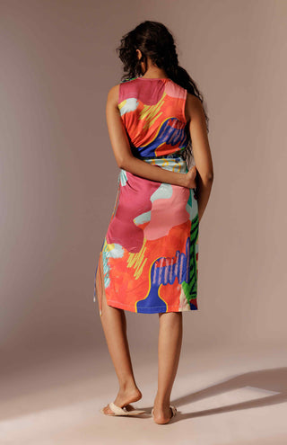 Island ruched dress