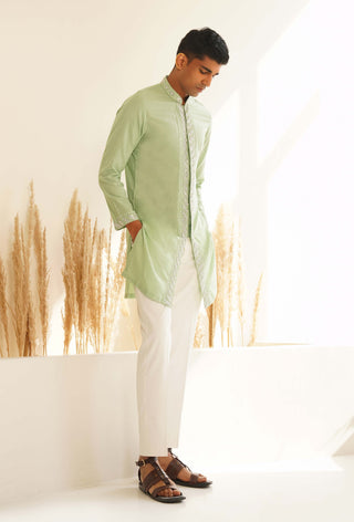 Pista green vayuna kurta and pant