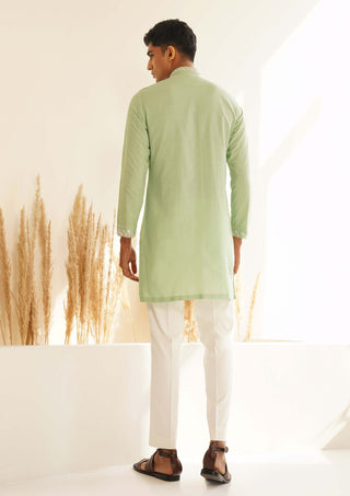 Pista green vayuna kurta and pant