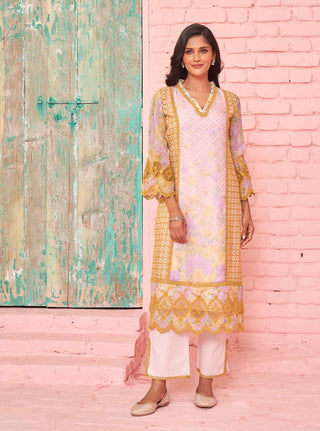 Pink astoria kurta set