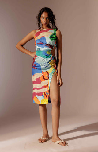 Island ruched dress