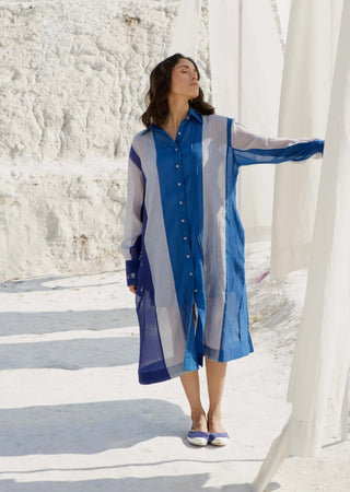 Salted sea shirt dress