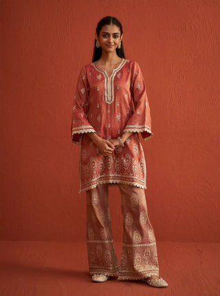 Vaari red kurta and palazzo