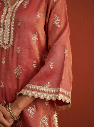 Vaari red kurta and palazzo