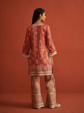 Vaari red kurta and palazzo