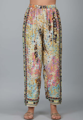 Kora melange print pants and oversized top