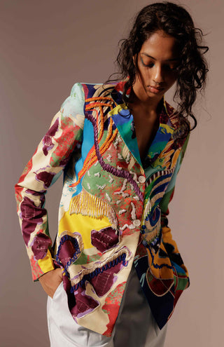 Calypso embroidered blazer