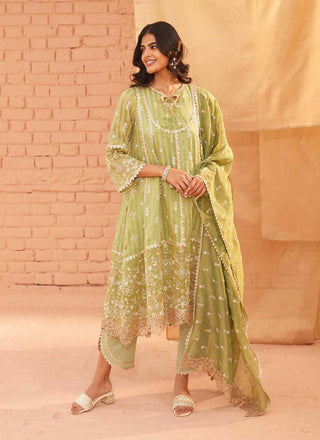 Green bridget kurta set