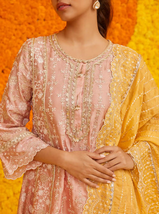 Saathiya pink kurta set