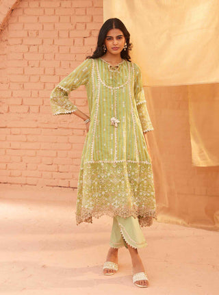 Green bridget kurta set