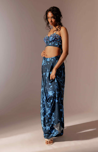 Nysa embroidered bustier and pants