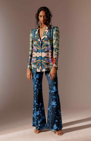 Echo embroidered blazer and trousers