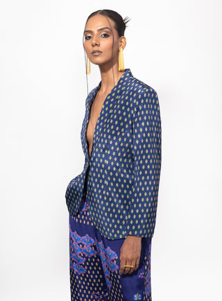 Blue livin' rent free blazer with pant