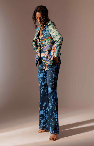 Echo embroidered blazer and trousers