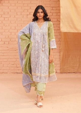 Blue vanessa kurta set