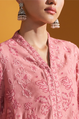 Pink ellis kurta set