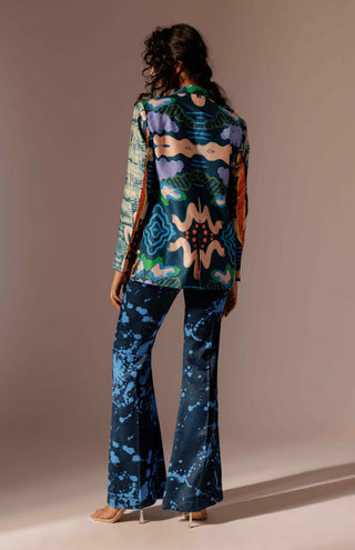 Echo embroidered blazer and trousers