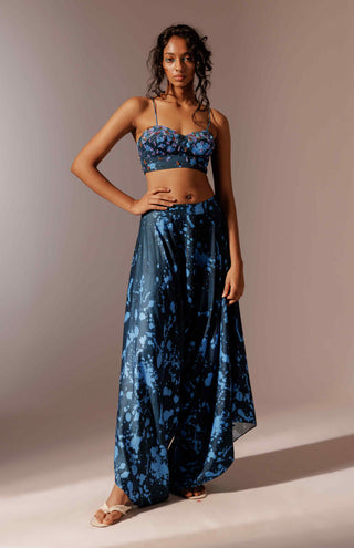 Nysa embroidered bustier and pants