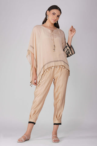 Kora asymmetric cape and pants