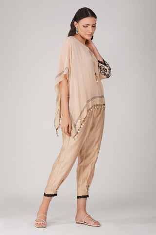 Kora asymmetric cape and pants