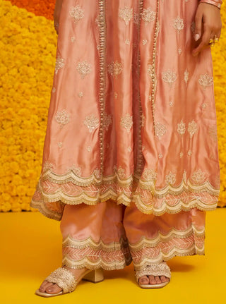 Palki pink anarkali set