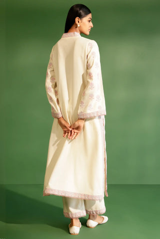 White harlow kurta set